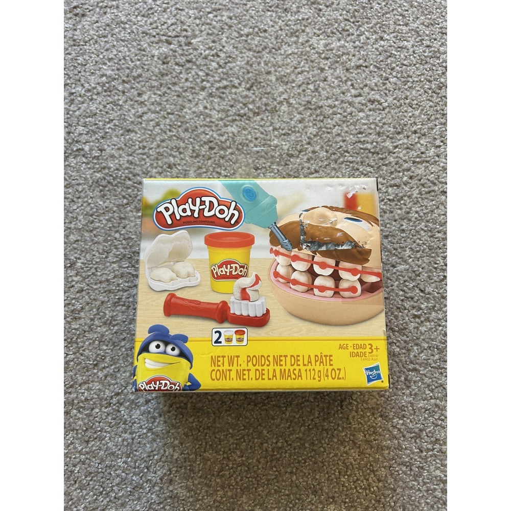 Play-Doh Drill n Fill Dentist Toy Set Kids OS Yellow New Hasbro E4919 Creative - Picture 2 of 6